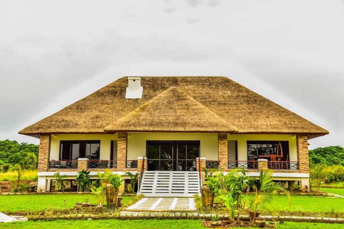 A photograph of one of the accomodations taken from Pineapple Bay Resort during a tour to Pineapple Bay Resort on Bulago Island in Lake Victoria