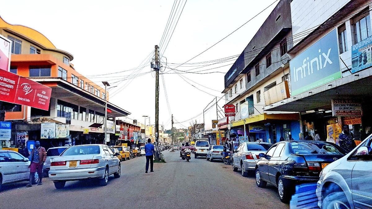 A photograph taken from Masaka city taken during a Masaka City tor in Central Uganda.