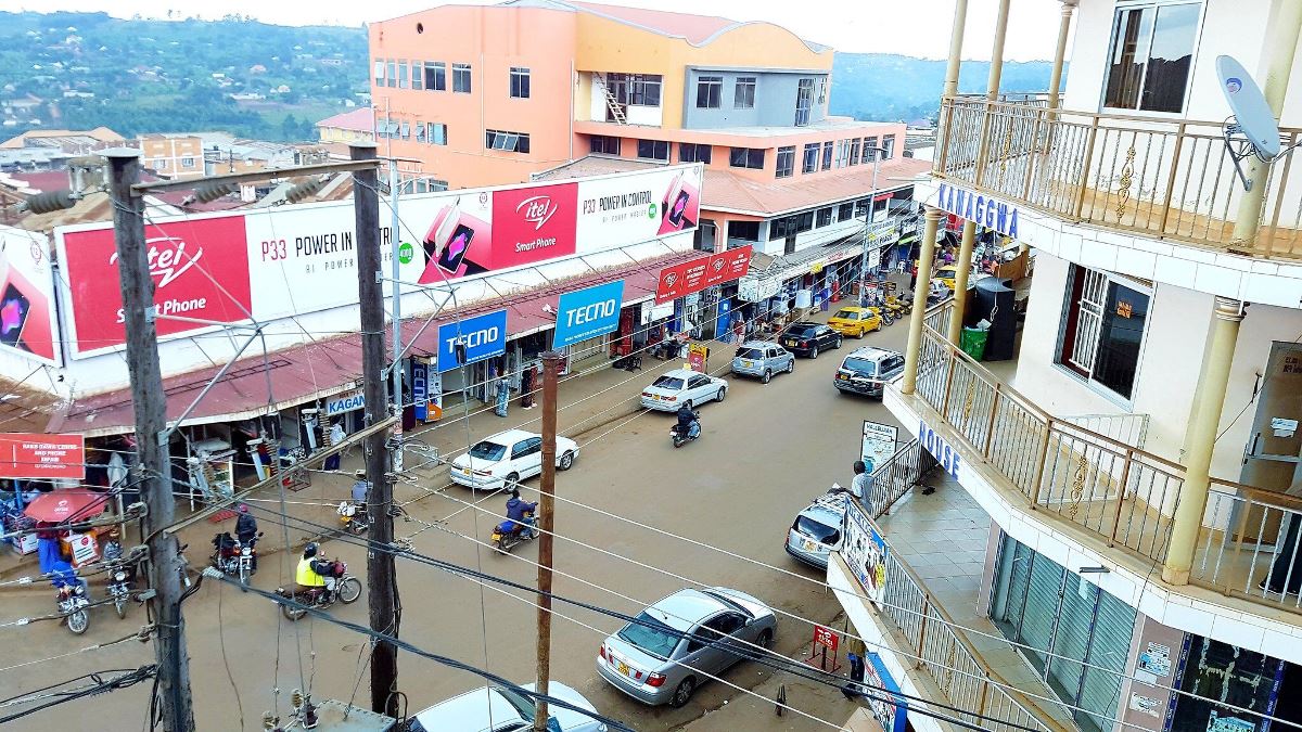 A photograph taken from Masaka city taken during a Masaka City tor in Central Uganda.