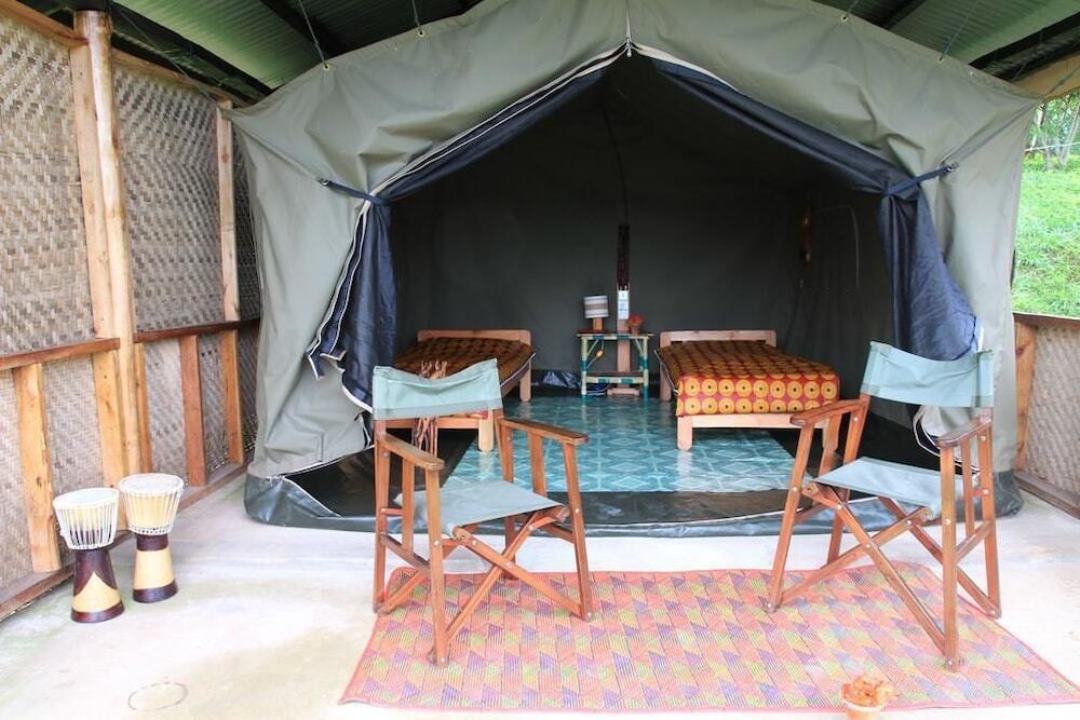 Camping Twin Bedroom Tents Photo Kluges Guest Farm Lodge,Kibale Forest National Park Fort Portal Uganda Western Region 1