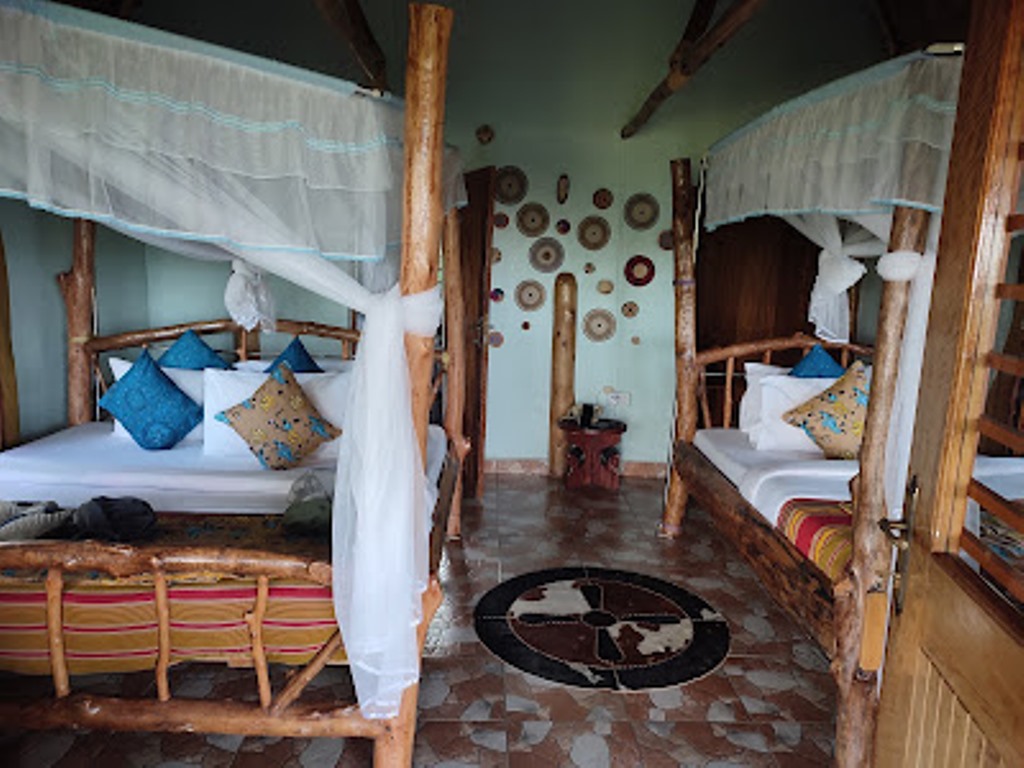 Twin Bedroom Photo Chimpanzee Forest Lodge, Kibale Forest National Park Fort Portal Uganda Western Region