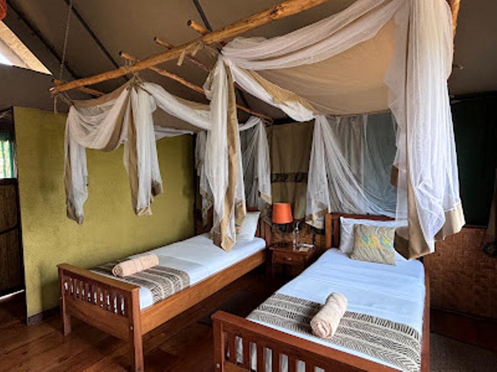 Twin Bedroom Photo Queen Elizabeth Bush Lodge Kasese Uganda Western Region