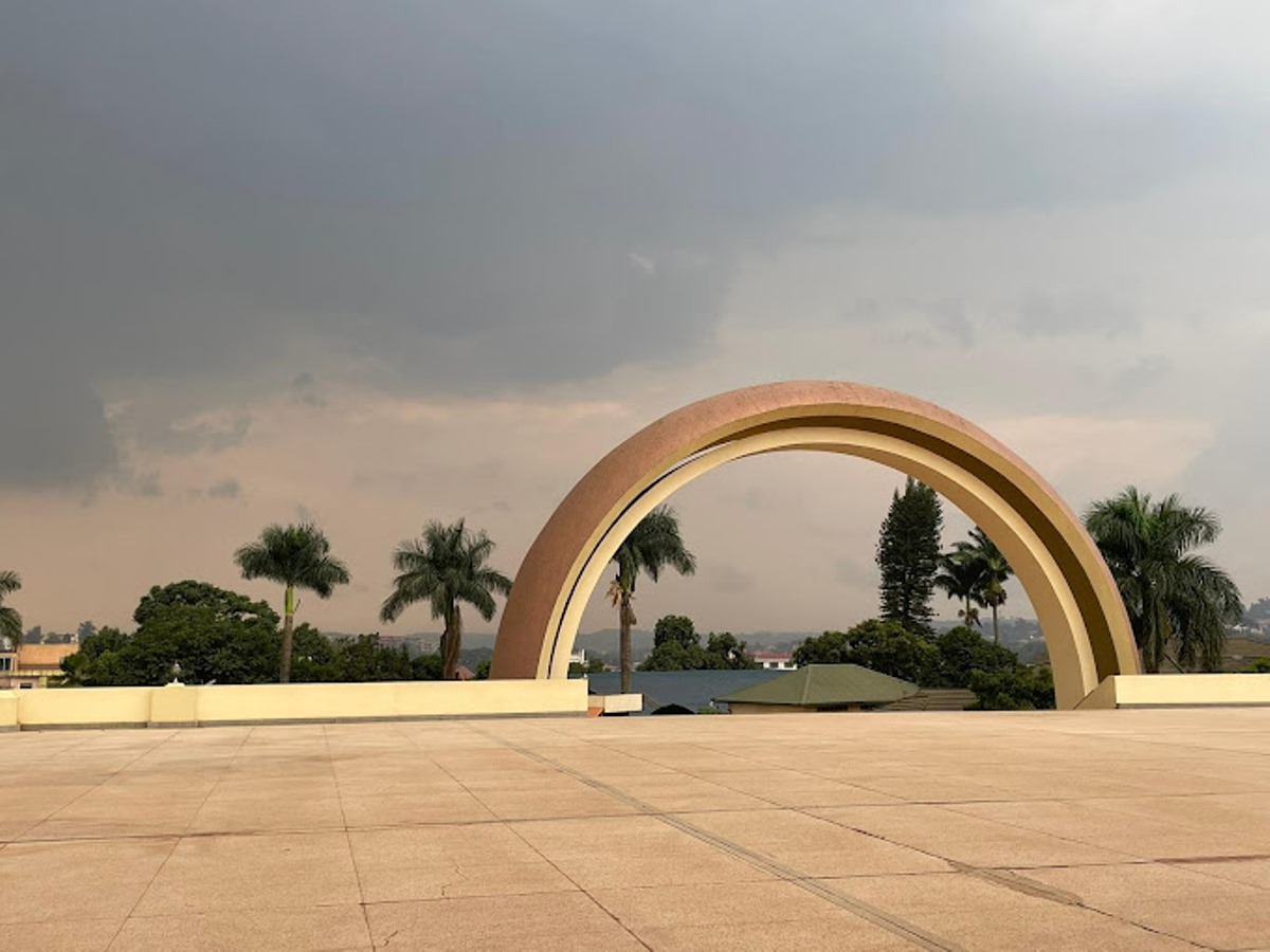 A photograph taken from the Gadaffi Mosque during a Kampala City tour in Central Uganda.