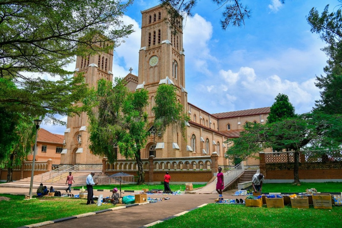 A photograph of the Rubaga Cathedral in Lubaga Central Division, Central Uganda.