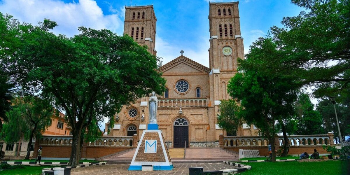 A photograph of the Rubaga Cathedral in Lubaga Central Division, Central Uganda.