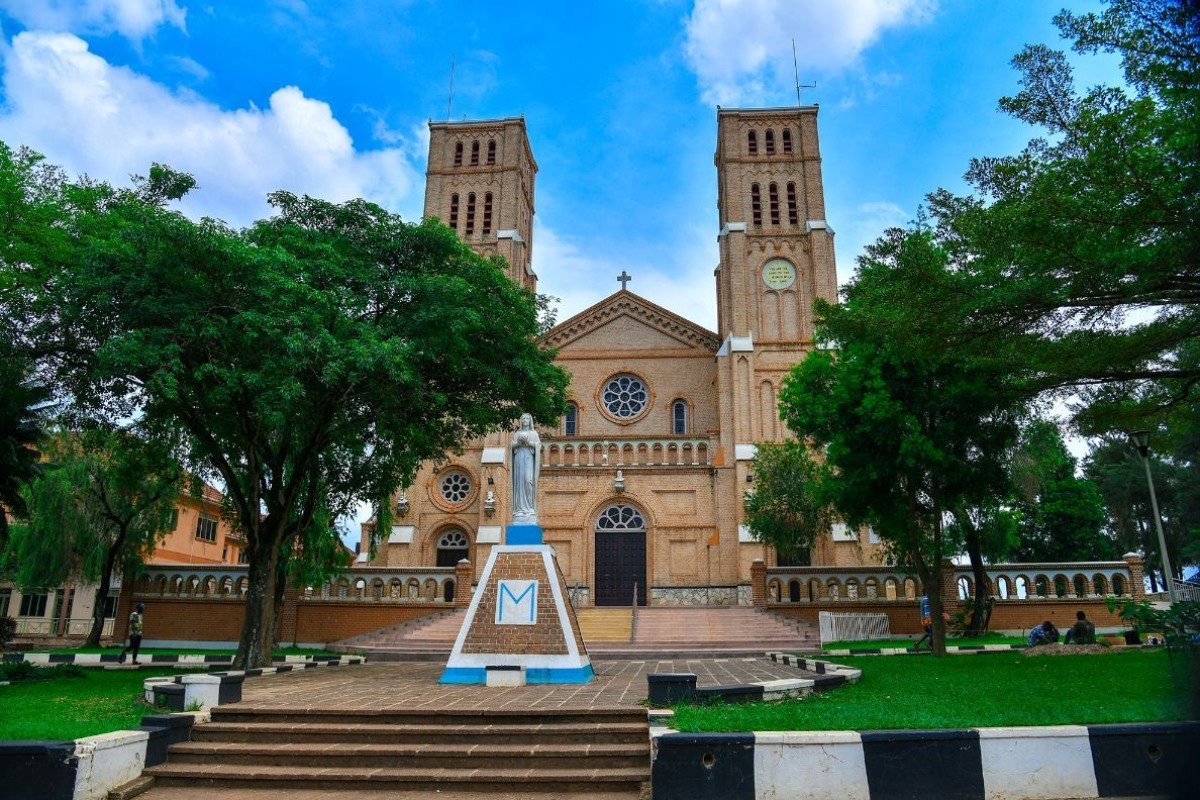 A photograph of the Rubaga Cathedral in Lubaga Central Division, Central Uganda.