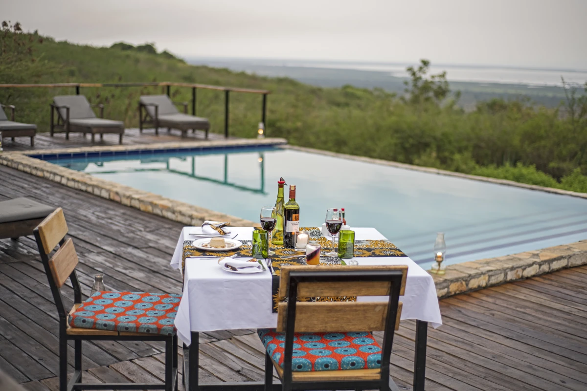 Outdoor swimming pool Dinner Photo Marafiki Safari Lodge Kasese Uganda Western Region