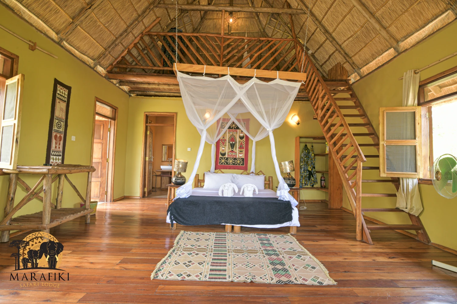 Family Cottage Interior Bedroom Photo Marafiki Safari Lodge Kasese Uganda Western Region