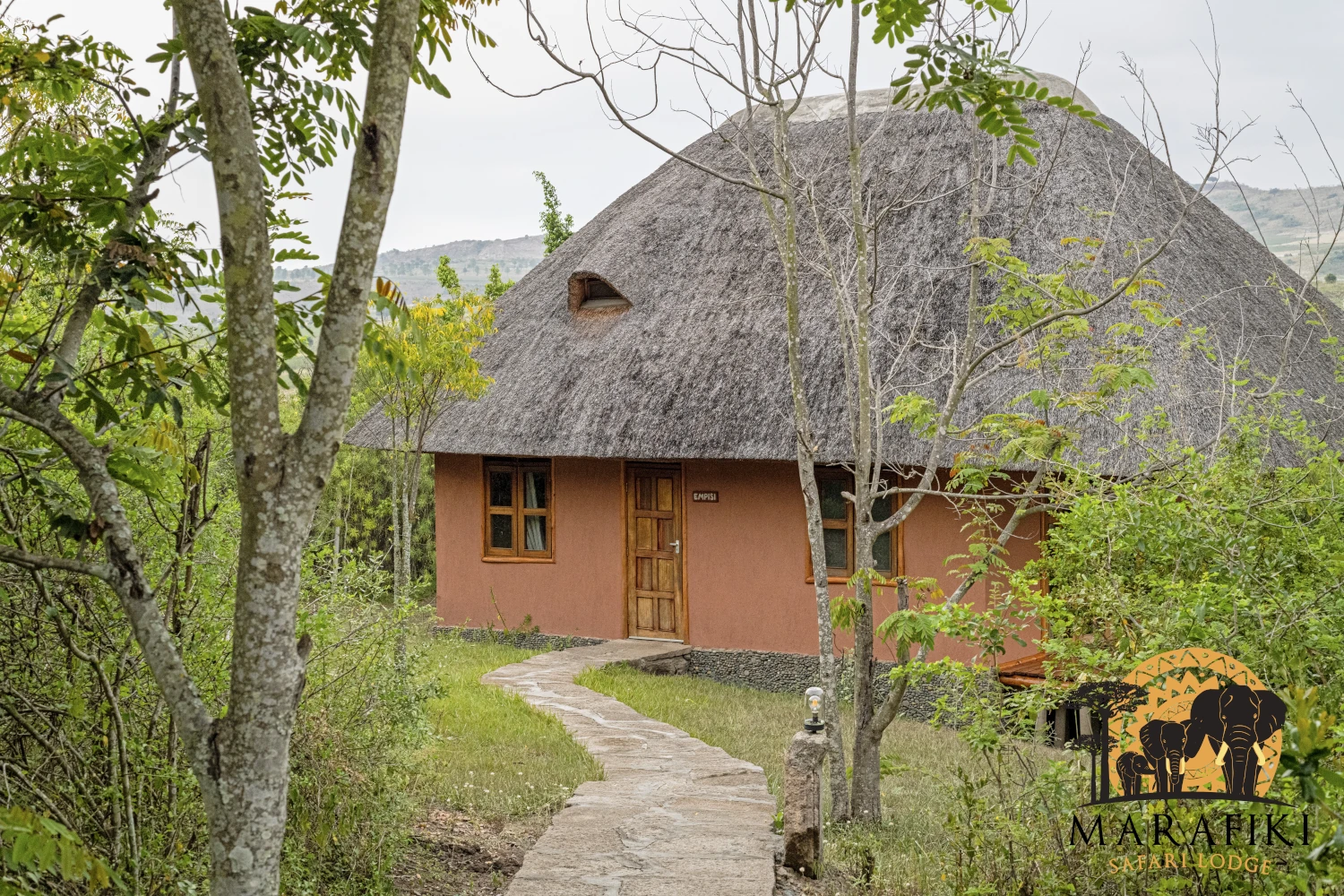 Family Cottage Thatched Bedroom Photo Marafiki Safari Lodge Kasese Uganda Western Region