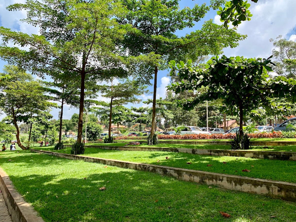 A photograph taken from the Uganda Martyrs Catholic Shrine during a Kampala City Tour in Central Uganda.