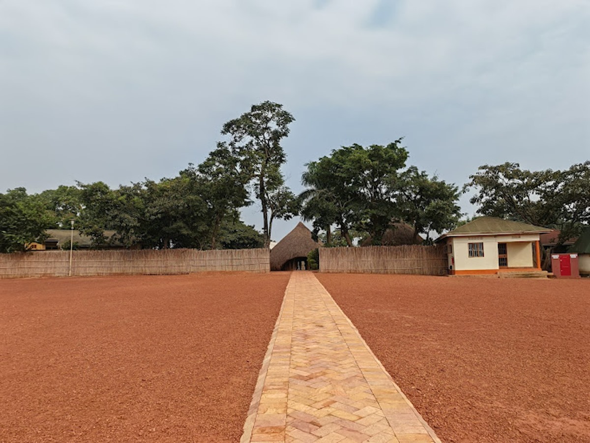 A photograph of the path leading to the Kasubi Tombs taken during a Cultural tour to the Kasubi Tombs in Central Uganda.