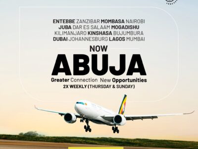 Uganda Airlines launch direct Entebbe Uganda to Abuja Nigeria flights