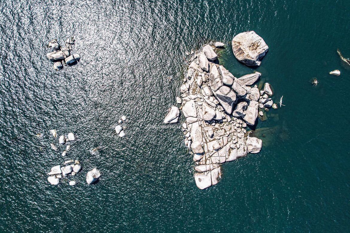 A photograph of the aerial view of Dolwe Island located in the North-Eastern region of Lake Victoria taken during a Dolwe Island tour.