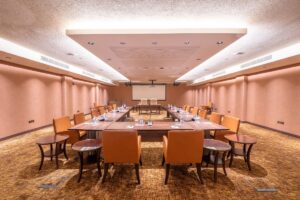 A photo of the boardroom at the Speke Resort Convention Centre.