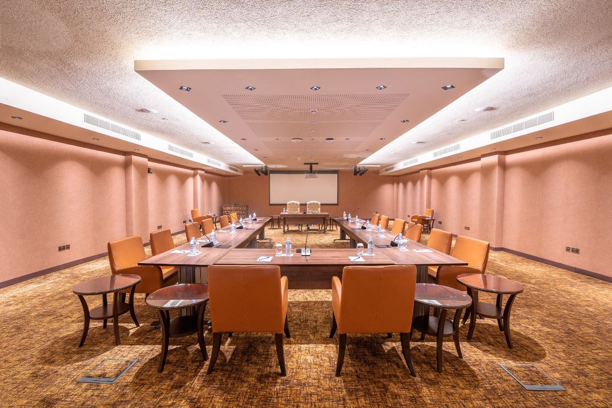 A photo of the boardroom at the Speke Resort Convention Centre.