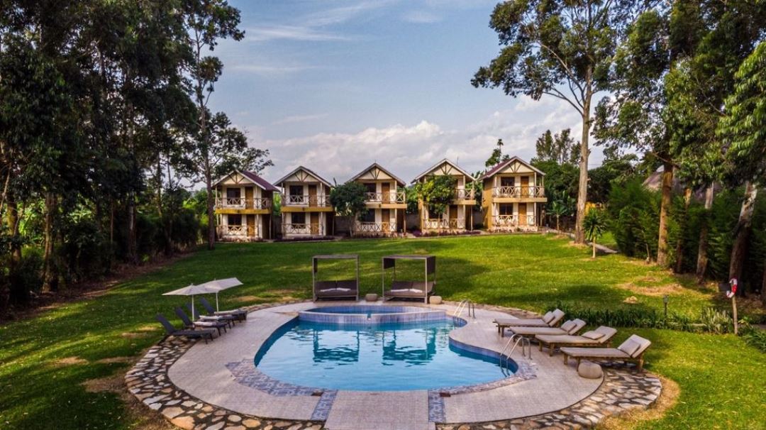 Property Exterior with pool Photo Crater Safari Lodge,Kibale Forest National Park Fort Portal Uganda Western Region