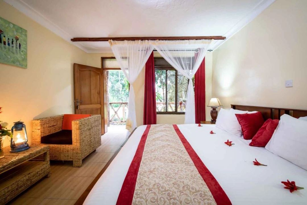 Dreamy Deluxe Chalets Bedroom Photo Crater Safari Lodge,Kibale Forest National Park Fort Portal Uganda Western Region