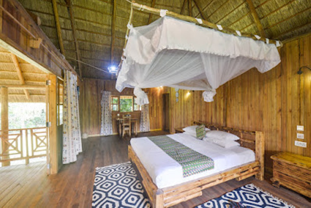 Cottage Bedroom Photo Elephant Hab Lodge Kasese Uganda Western Region