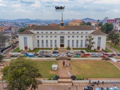 Aerial view of the Bulange Building Mengo Kampala