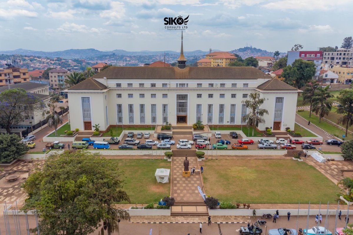 Aerial view of the Bulange Building Mengo Kampala