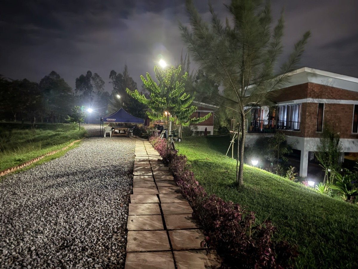 A photograph taken at night from FARMstay Zirobwe, Uganda.