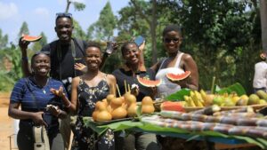 A photograph taken during the Fruit Feasting at Ewaffe Cultural Village in Mukono, Eastern Uganda.
