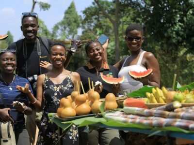 A photograph taken during the Fruit Feasting at Ewaffe Cultural Village in Mukono, Eastern Uganda.