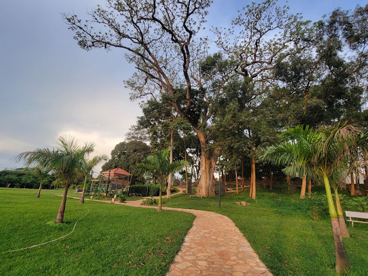 A photograph taken from the Munyonyo Martyrs' Shrine located in Kampala, Uganda.