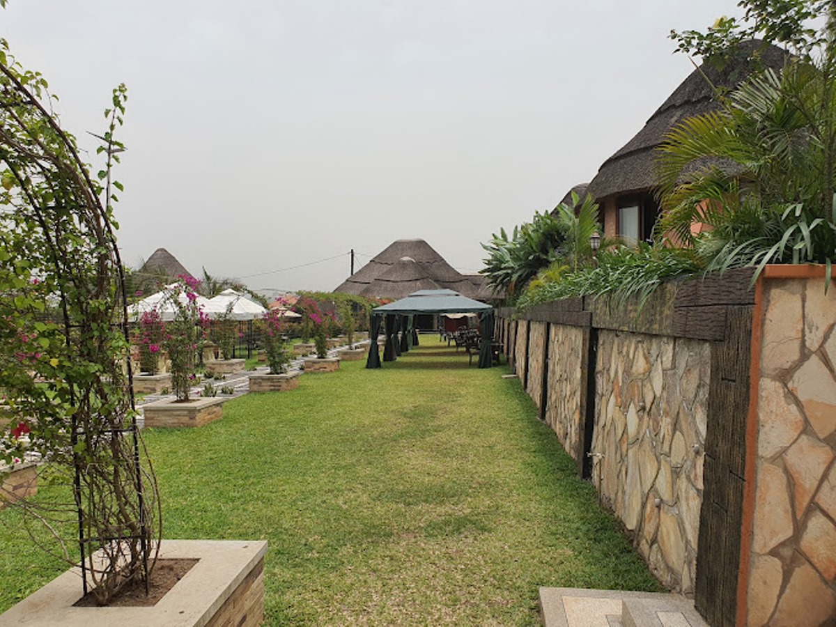 A photograph taken from Masheda Palms Resort in Buyala, Uganda.