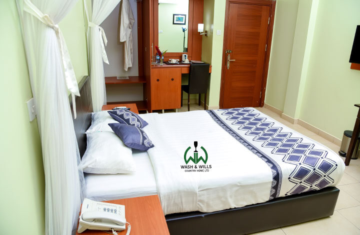 Deluxe Bedroom Photo Wash And Wills Hotel Mbale Uganda Eastern Region