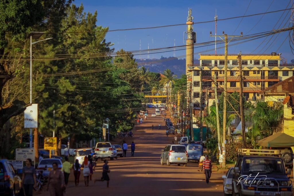 Photograph taken from Gabula Road in Jinja City during a Jinja City Walking Tour