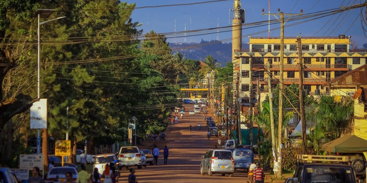 Photograph taken from Gabula Road in Jinja City during a Jinja City Walking Tour