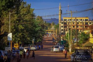 Photograph taken from Gabula Road in Jinja City during a Jinja City Walking Tour