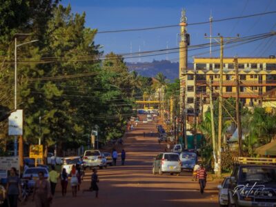 A photograph taken from Gabula Road in Jinja City during a Jinja City Walking Tour.