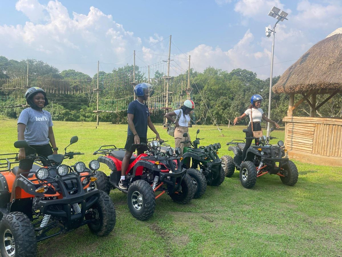 A photograph of taken during quad biking in Kakiri Farm Resorts in Wakiso, Uganda.