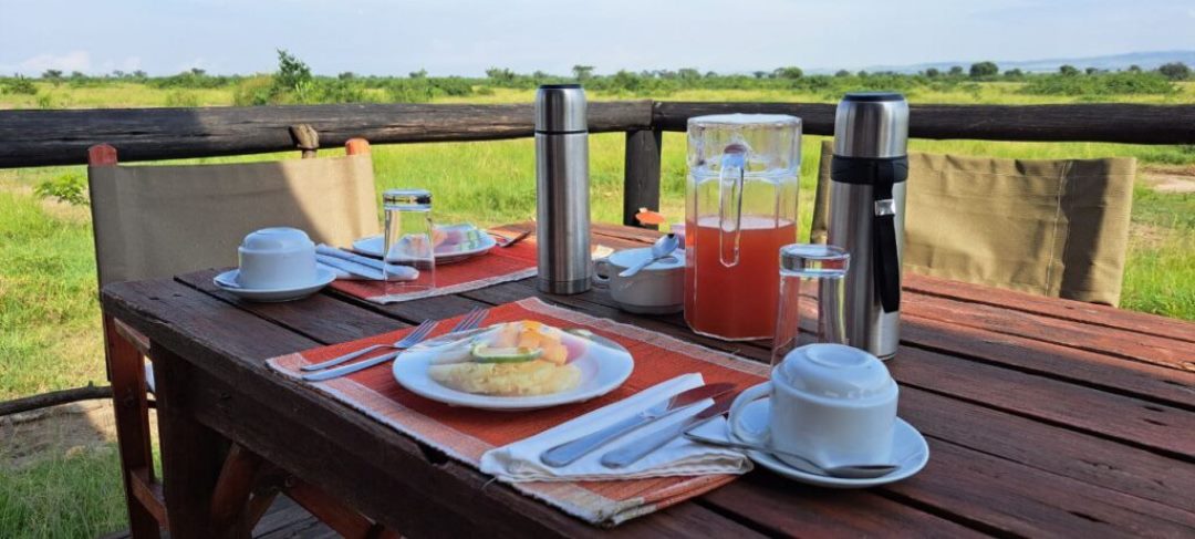 Breakfast Photo Kazinga Wilderness Safari Camp ltd Katunguru Uganda Western Region