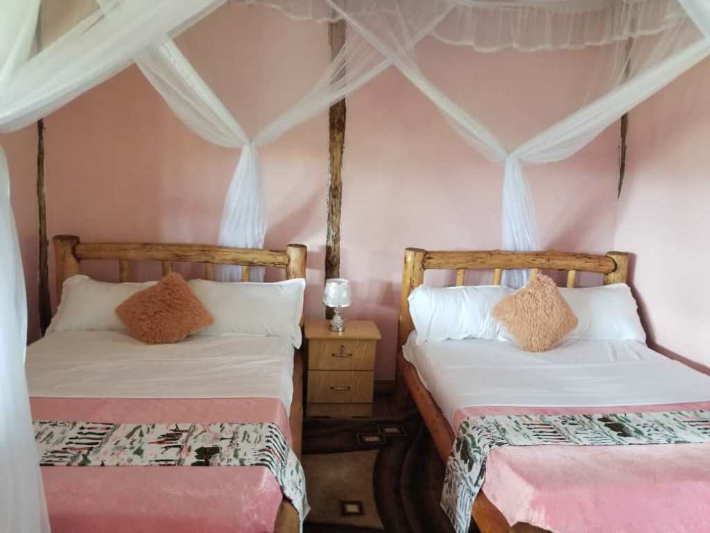 Twin Bedroom Photo Bulbul safaris Lodge Katunguru Uganda Western Region