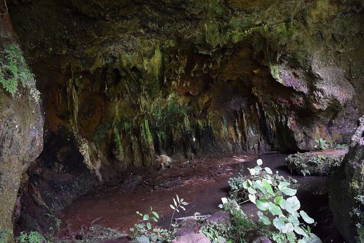 Photograph taken from the Amabere ga Nyina Mwiru caves in Western Uganda