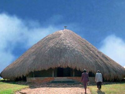 A photograph of the Wamala Tombs located in Nabweru in Wakiso District, Uganda