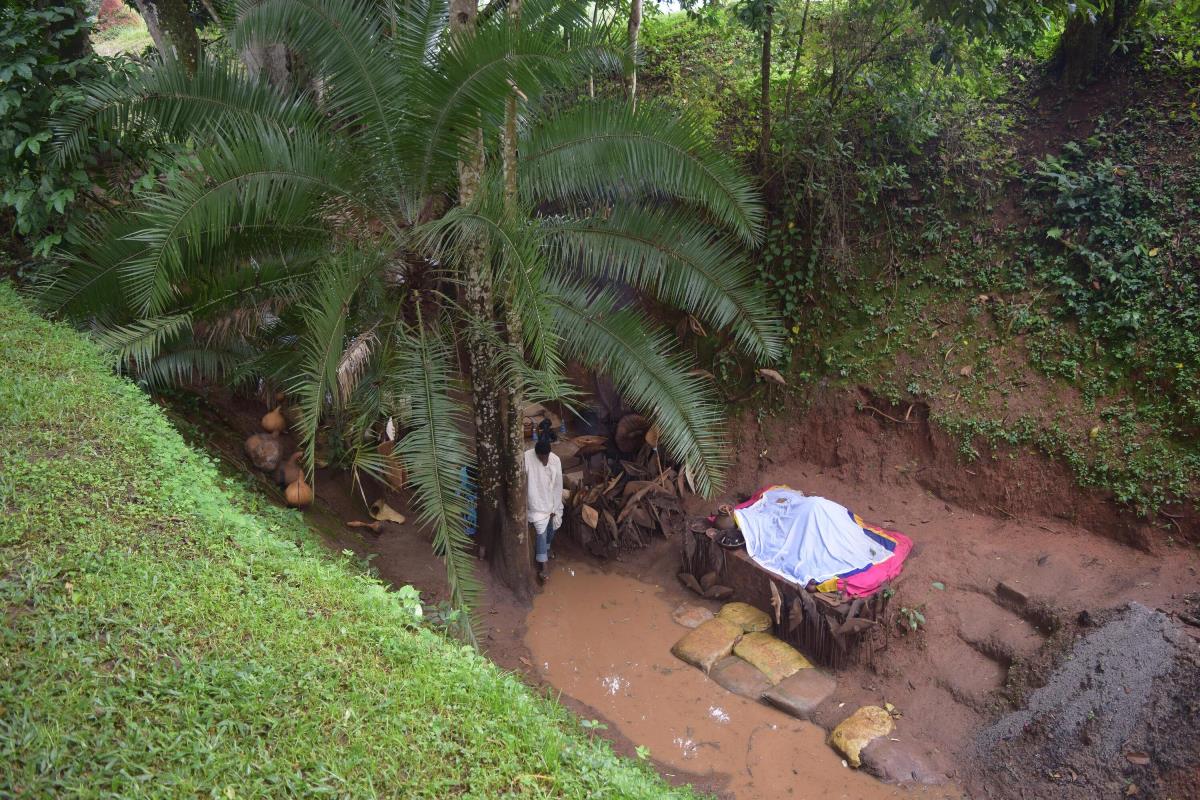 A photograph taken from the Katereke Prison Ditch in Nsangi in Uganda