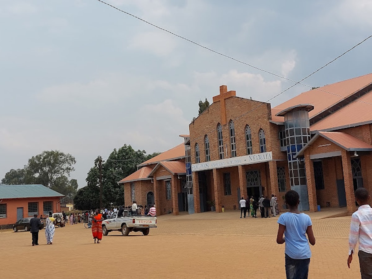 Photograph of the Church building at Nyamata Genocide Memorial in Rwanda taken during a historical trip