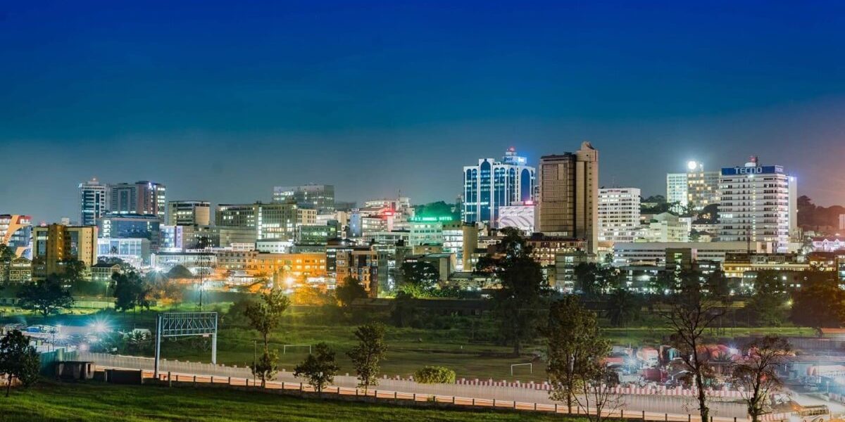 Photograph of Kampala City, Uganda taken at Night