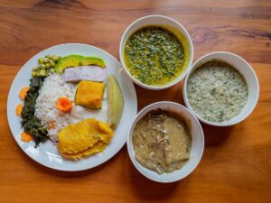 Photograph of Traditional food taken from King Kafunda Restaurant in Bukoto Kampala Uganda