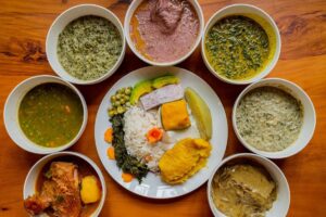 Photograph of Traditional food taken from King Kafunda Restaurant in Bukoto Kampala Uganda