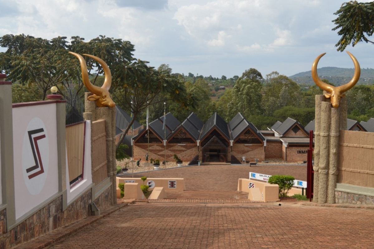 Photograph of the entrance of the Ethnographic Museum in Huye in Rwanda