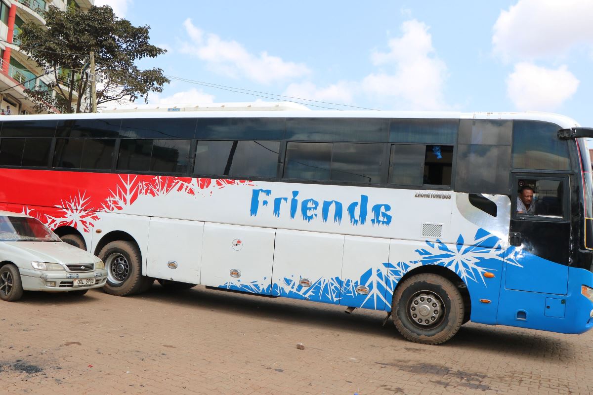 Photograph of one of the Sanlait Friends Buses