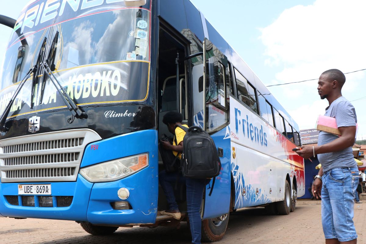 Photograph of one of the Sanlait Friends Buses