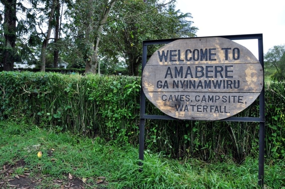 Photograph taken from the entrance to the Amabere ga Nyina Mwiru Caves in Western Uganda