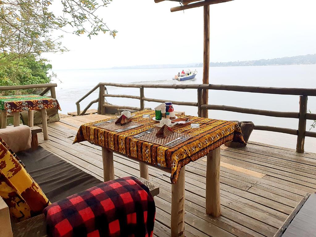 Terrace Restaurant Photo Tilapia Lodge Entebbe Uganda Central Region