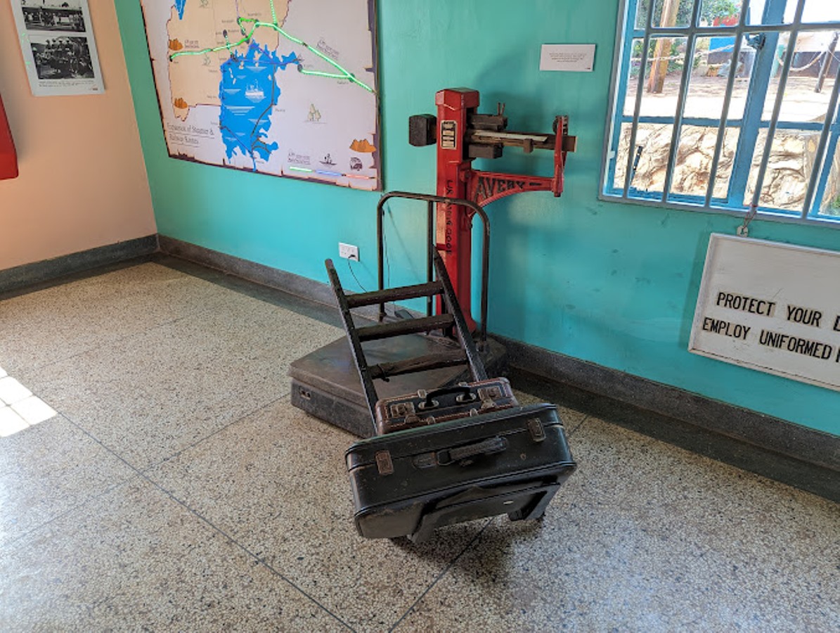 Photograph of one of the artifacts at the Uganda Railway Museum taken during a tour to the Uganda Railway Museum in Jinja, Uganda